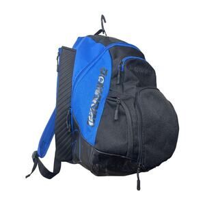DeMarini Blue Black Baseball Backpack 2 Bat Sleeves Sports Gear Bag